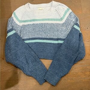 Aeropostale Multicolor Striped Crew Neck Sweater